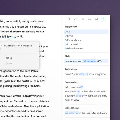 GrammarStyleCheck Mac ulysses 20