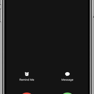 iphone x incoming call