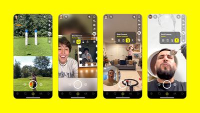 snapchat dual camera view 1 - Snapchat ویژگی جدید دوربین دوگانه را در آیفون معرفی کرد