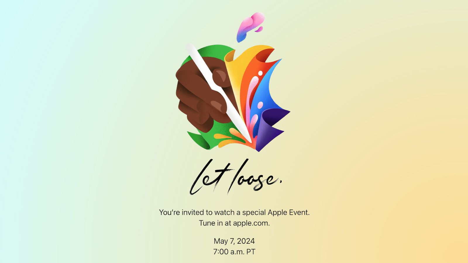 Apple anuncia el evento 'Let Loose' el 7 de mayo en medio de rumores de nuevos iPads