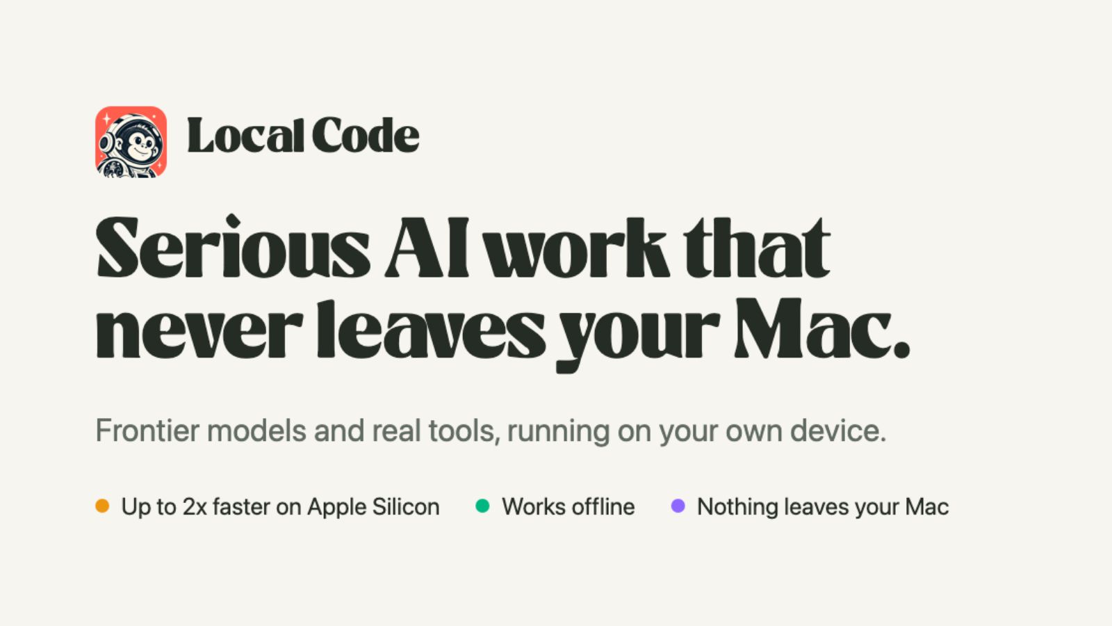 Local Code Launches as Free, Private AI Assistant Tool for Mac