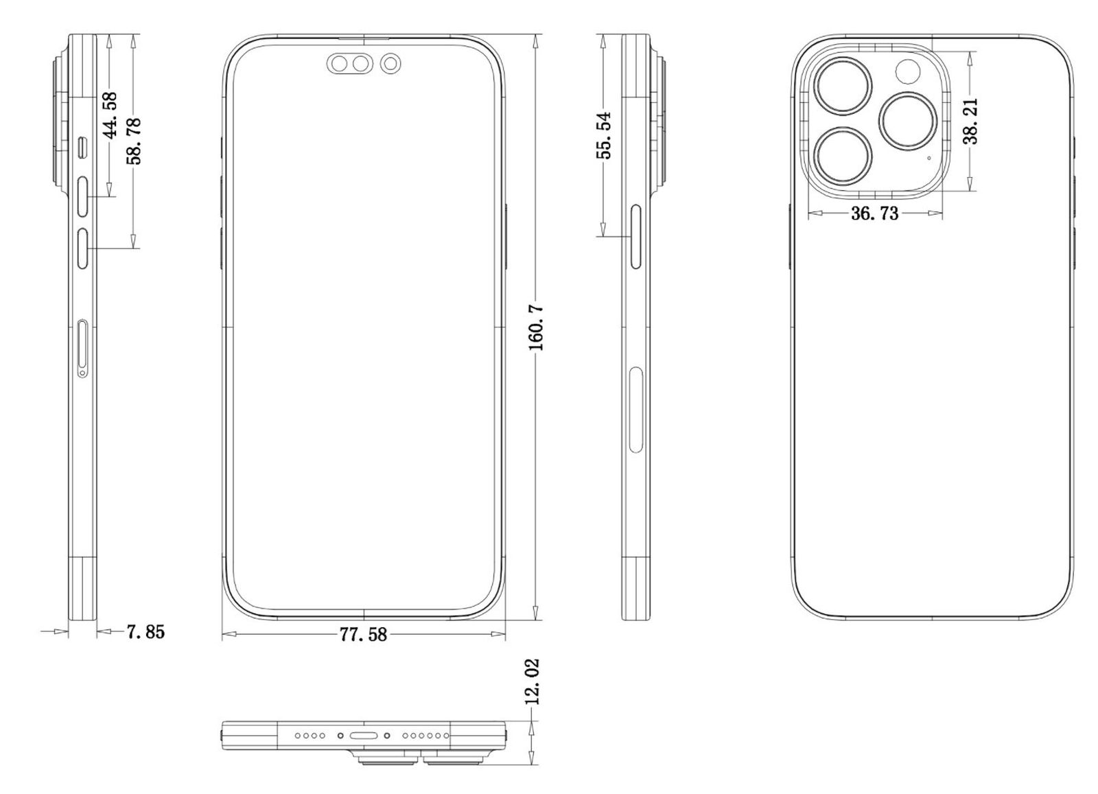 iPhone 14 Pro and iPhone 14 Pro Max Schematics Reveal Larger Camera