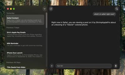 siri app macos