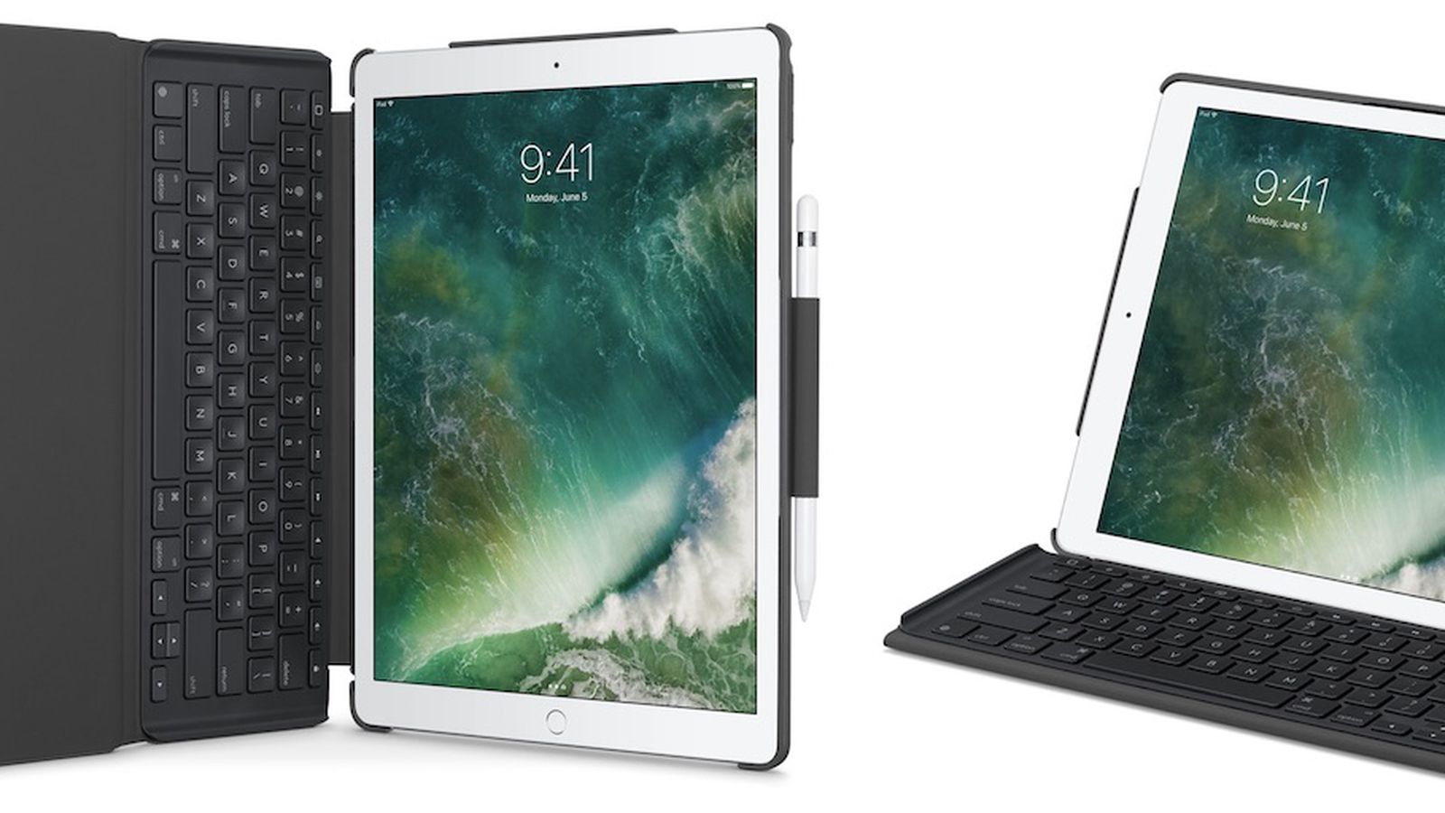 Konflikt melodisk liter Logitech Debuts Slim Combo Case for 10.5-Inch and 12.9-Inch iPad Pro With  Detachable Backlit Keyboard - MacRumors