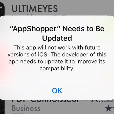 appshopper needs updated