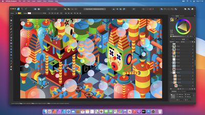 affinity designer running on macos big sur