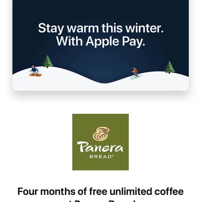panera bread apple pay promo