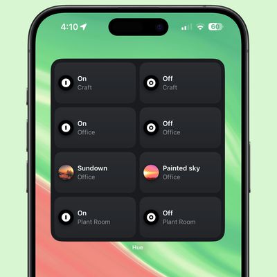 philips hue app widget