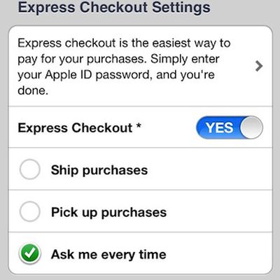 apple store app express checkout