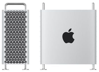 2019 mac pro сбоку и спереди