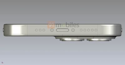 First Alleged CAD Renders of iPhone 14 Pro Show Pill-Shaped and Circular Cutouts Replacing Notch