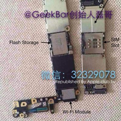 assembled iphone 6 board annotated