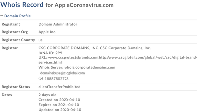 AppleCoronavirus