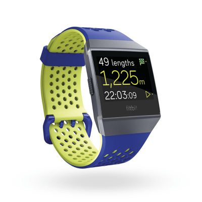 Fitbit Ionic 3QTR Sport Cobalt Lime In Exercise Swim