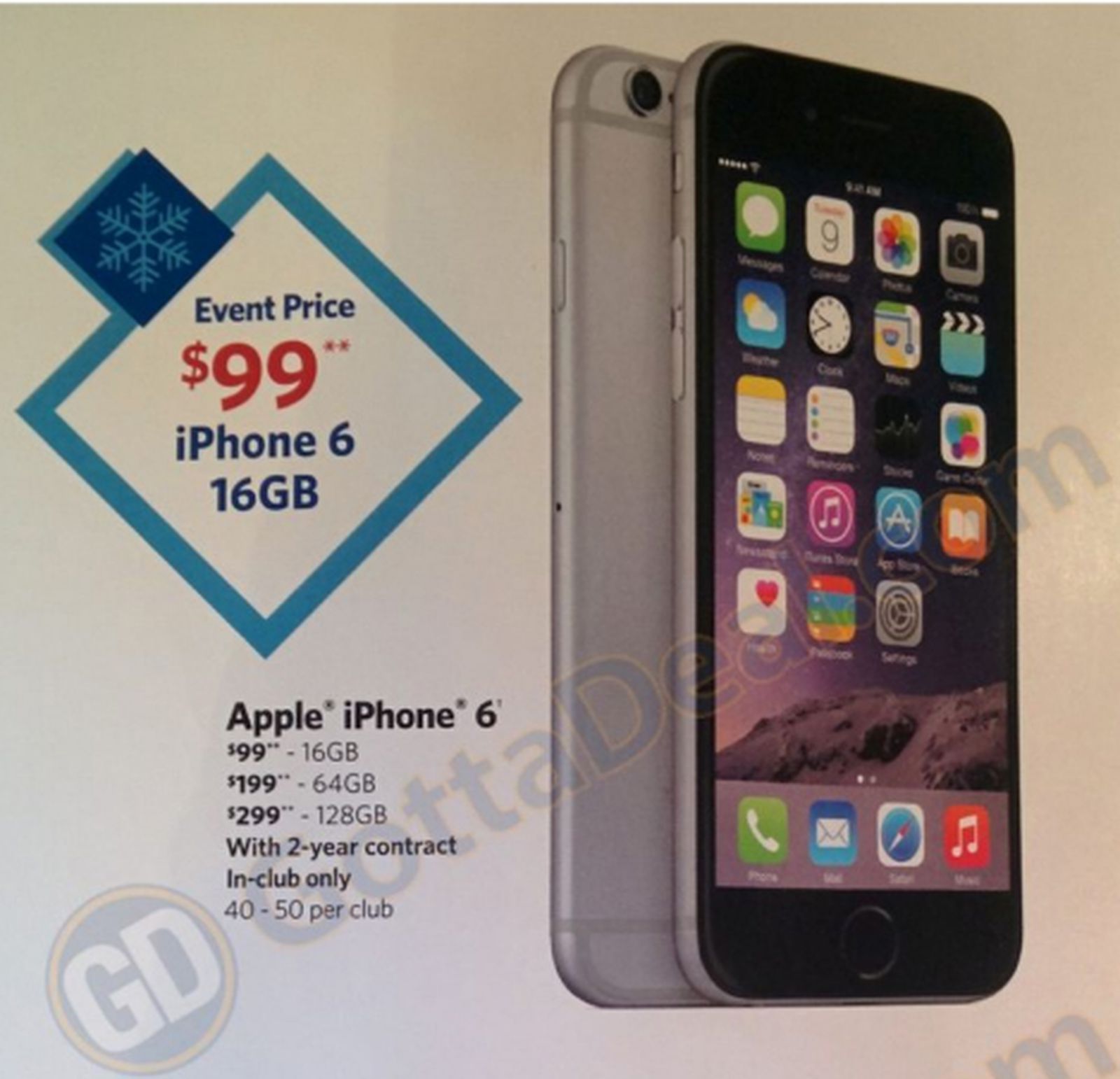 Sam's Club Selling iPhone 6 as Low as $99 Starting November 15 - MacRumors