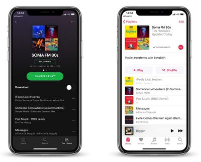transfer spotify playlists to apple music