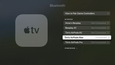apple tv bluetooth