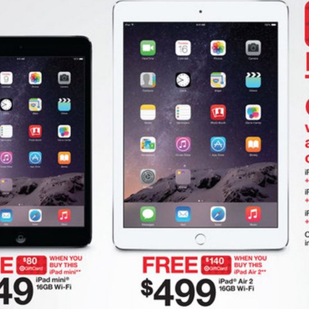 Target Offering Gift Cards Up To 140 With Ipad Iphone Purchase On Black Friday Macrumors