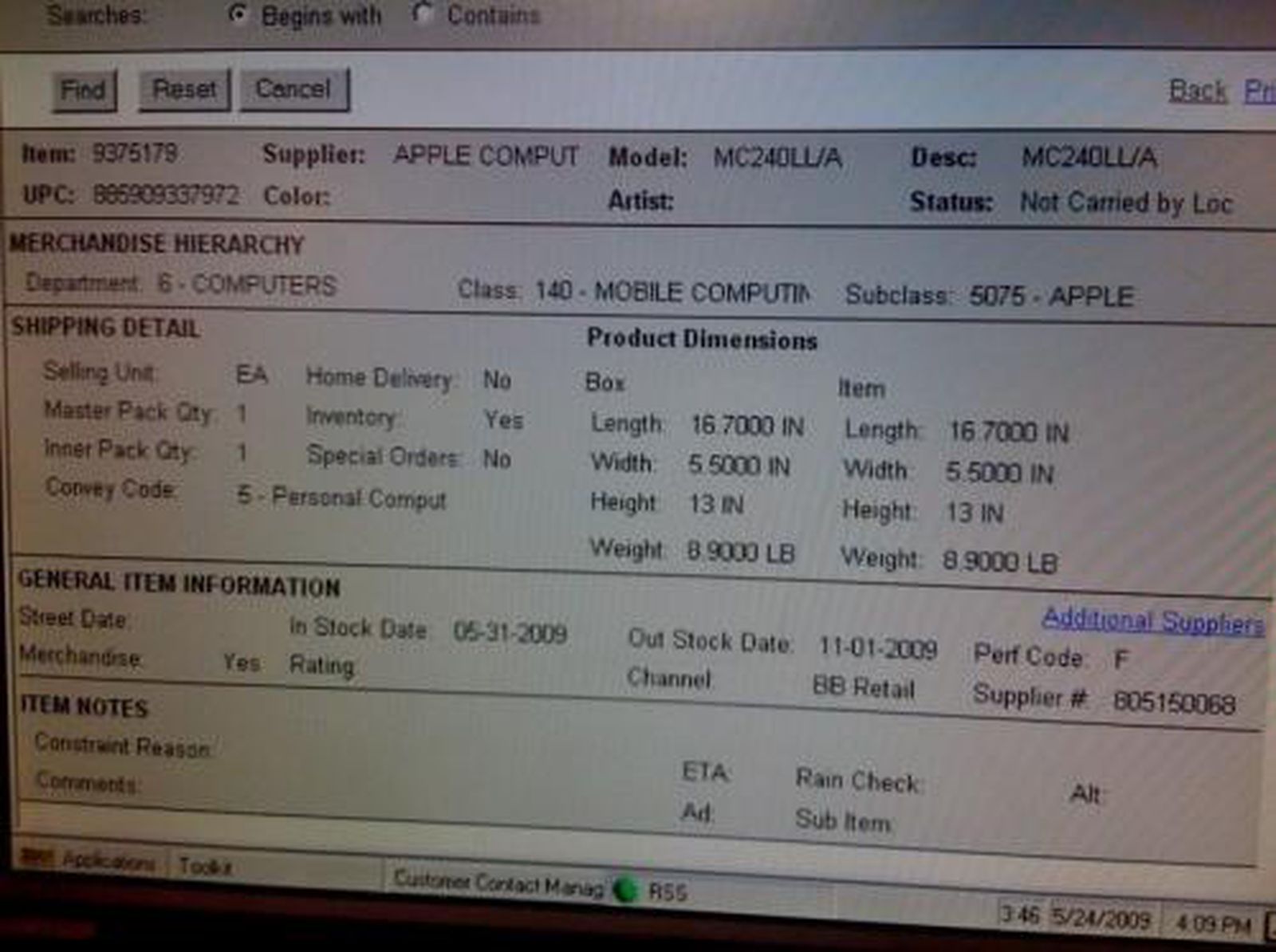 Unidentified Apple 'Mobile Computing' Device in Best Buy Inventory