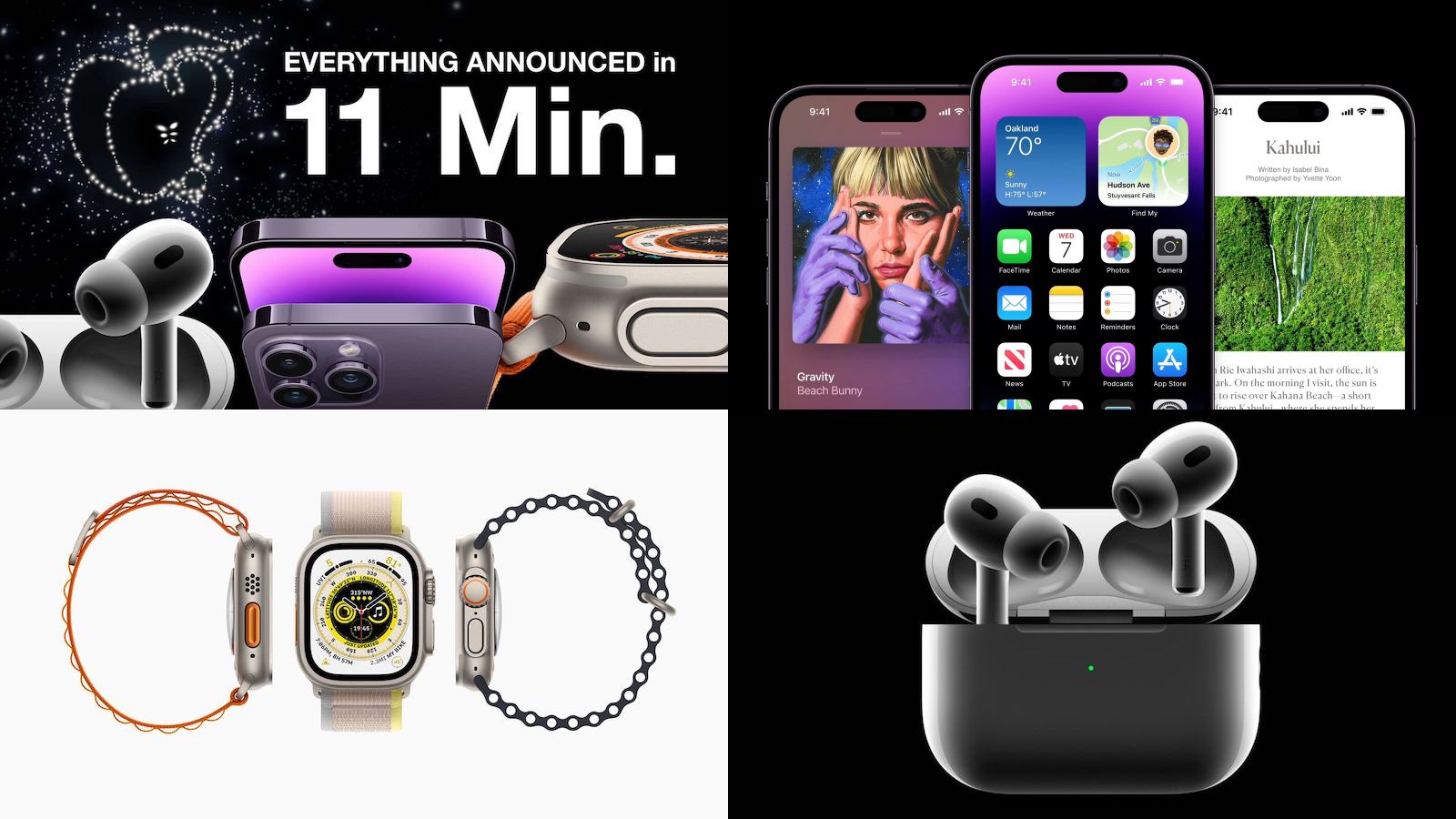 Главные новости: линейка iPhone 14, три новые модели Apple Watch и новые AirPods Pro