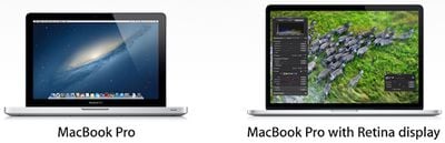 macbook pro retina side by side