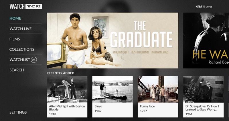 Turner Classic Movies Launches Watch Tcm Tvos App With Thousands