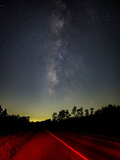 night photo road