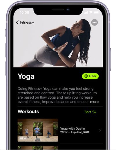 ios14 iphone 11 fitness fitness plus types d'entraînement