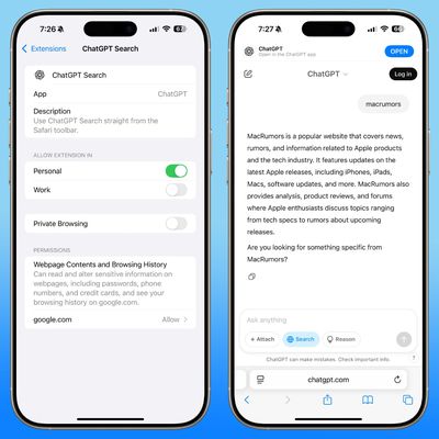 chatgpt search default