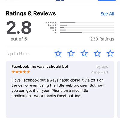 facebook app store