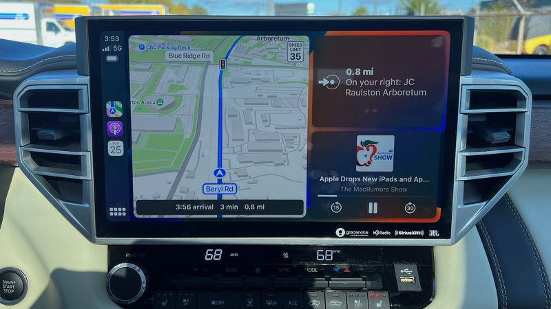 2022 Toyota Tundra Wireless Carplay Review Macrumors