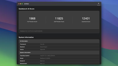 geekbench ai mac