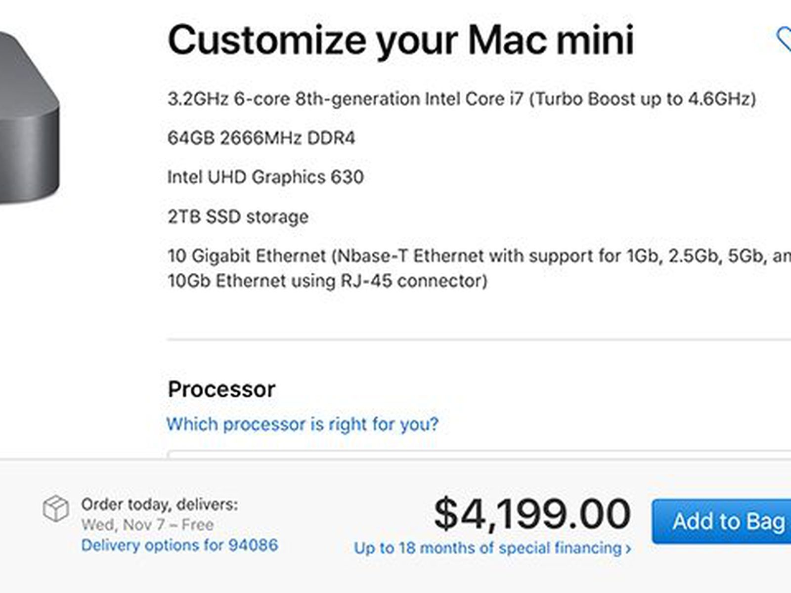 A Maxed Out Mac Mini With Full Upgrades Will Cost You $4,200