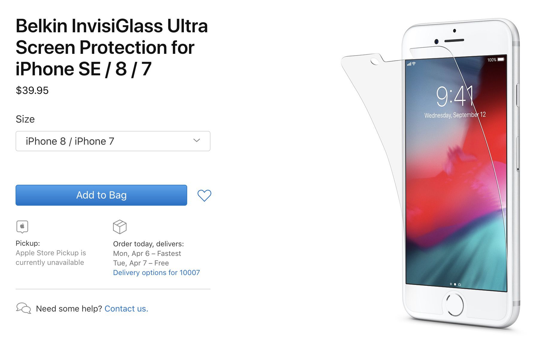 iPhone 8 Screen Protector Updated SE' Compatibility on Online Store - MacRumors