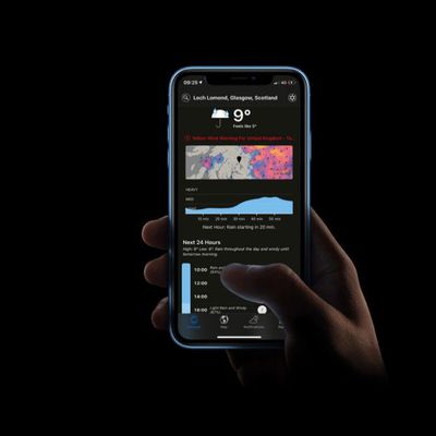 dark sky ios dark mode