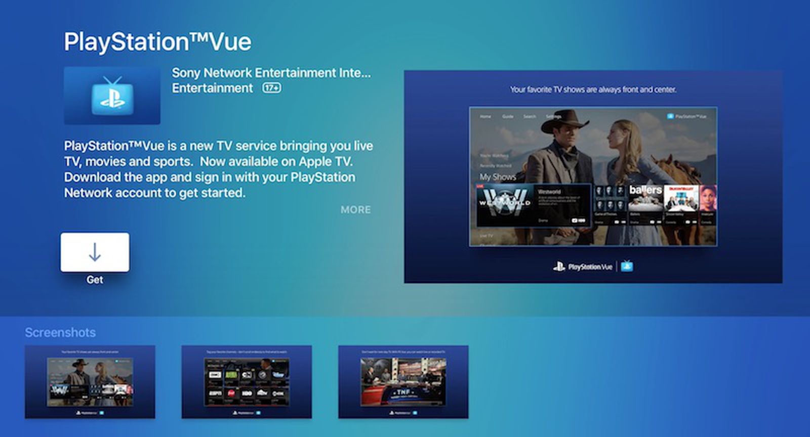 Eight Moon Arena PlayStation Vue Now Available on Apple TV - MacRumors