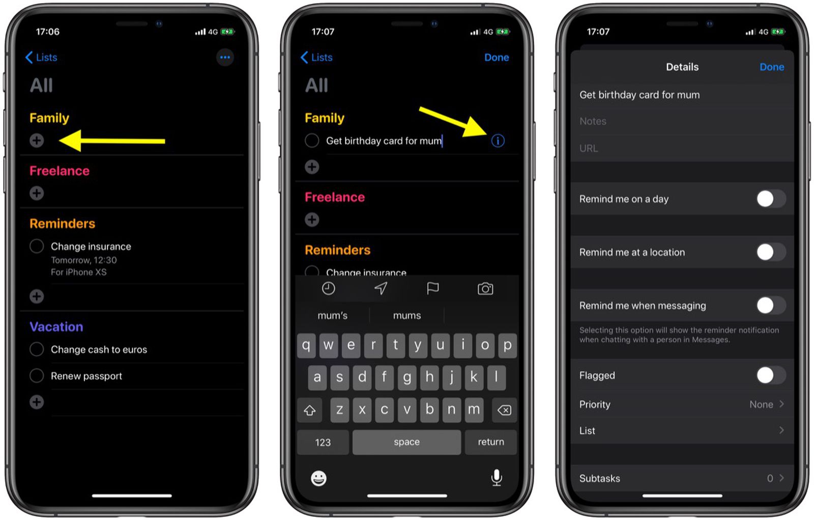 How to Create a Reminder in the iOS Reminders App - MacRumors