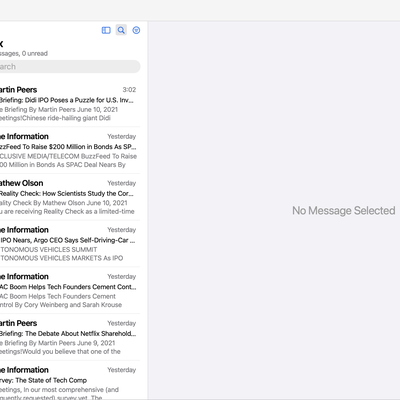 icloud mail beta redesign