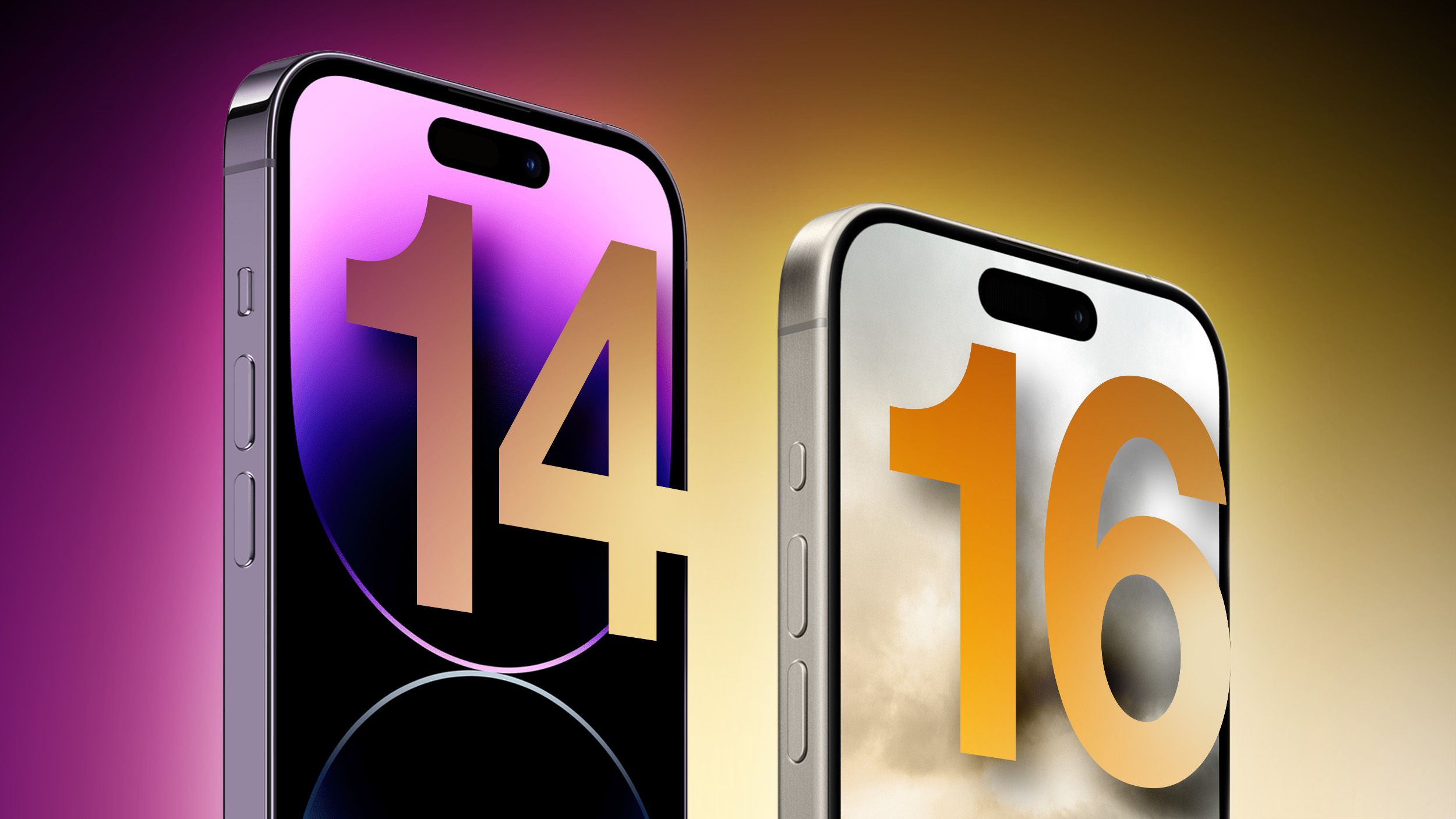 iPhone 14 Pro وiPhone 16 Pro: من المتوقع إجراء أكثر من 50 ترقية