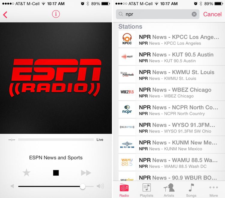 Apple Adds ESPN and Local NPR Stations to iTunes Radio MacRumors