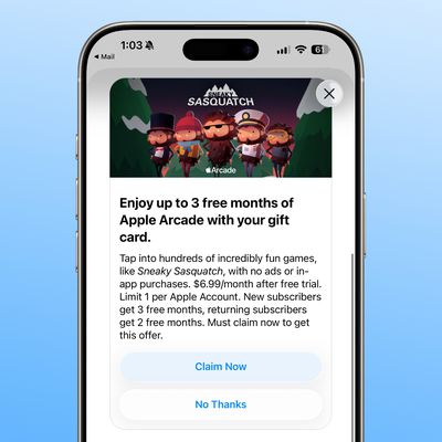 apple arcade gift card promo
