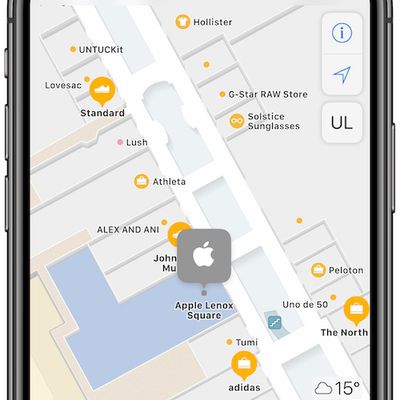apple maps indoor lenox square