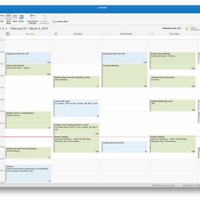 using google calendar in outlook 2016 for mac