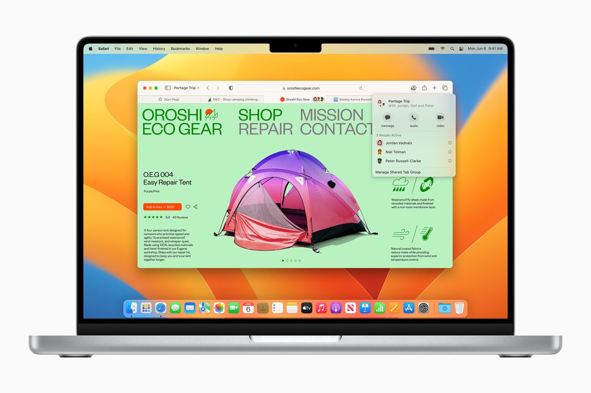 safari changes ios 16 macos ventura image