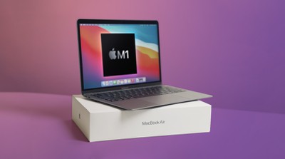 función de unboxing del macbook air m1