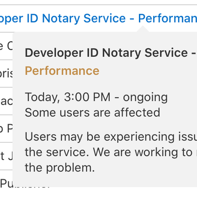developer notary service