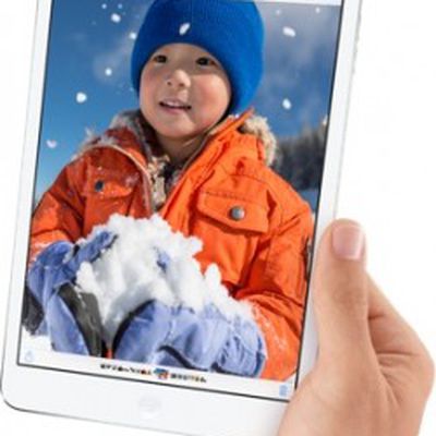 ipad mini retina hand snow
