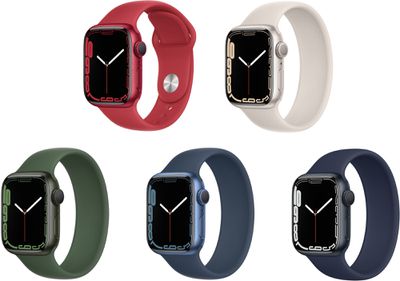apple watch series 7 aluminum colors