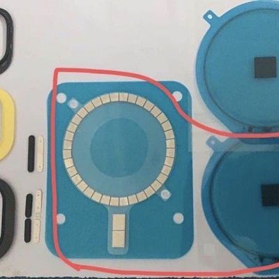 alleged iphone 12 chassis magnets