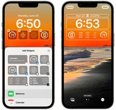 ios 16 widgets lock screen 2